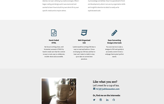 clean website design in neutral colors